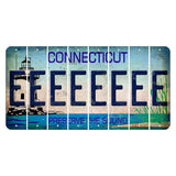 Connecticut Preserve the Sound Cut License Plate Strips (Set of 8) E