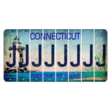 Connecticut Preserve the Sound Cut License Plate Strips (Set of 8) J