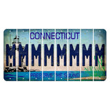 Connecticut Preserve the Sound Cut License Plate Strips (Set of 8) M
