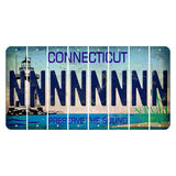 Connecticut Preserve the Sound Cut License Plate Strips (Set of 8) N