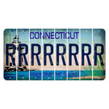 Connecticut Preserve the Sound Cut License Plate Strips (Set of 8) R