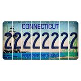 Connecticut Preserve the Sound Cut License Plate Strips (Set of 8) 2