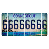 Connecticut Preserve the Sound Cut License Plate Strips (Set of 8) 6
