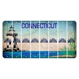 Connecticut Preserve the Sound Cut License Plate Strips (Set of 8) Hot Rod