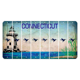 Connecticut Preserve the Sound Cut License Plate Strips (Set of 8) Hummingbird
