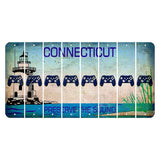 Connecticut Preserve the Sound Cut License Plate Strips (Set of 8) X Controller