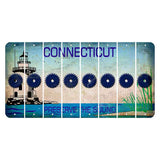 Connecticut Preserve the Sound Cut License Plate Strips (Set of 8) Saw Blade