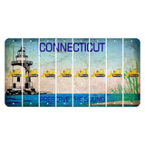 Connecticut Preserve the Sound Cut License Plate Strips (Set of 8) Dozer
