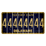 Delaware The First State Cut License Plate Strips (Set of 8) 4
