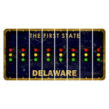 Delaware The First State Cut License Plate Strips (Set of 8) Tractor