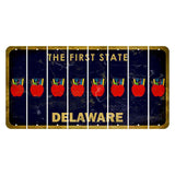 Delaware The First State Cut License Plate Strips (Set of 8) Swordfish