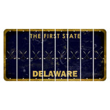 Delaware The First State Cut License Plate Strips (Set of 8) Hockey