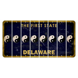 Delaware The First State Cut License Plate Strips (Set of 8) X Controller