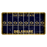 Delaware The First State Cut License Plate Strips (Set of 8) Zodiac Sign - Libra