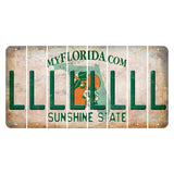 Florida Orange Blossom Cut License Plate Strips (Set of 8) L