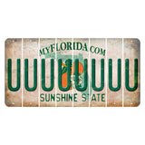 Florida Orange Blossom Cut License Plate Strips (Set of 8) U