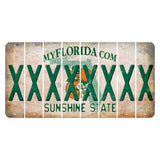 Florida Orange Blossom Cut License Plate Strips (Set of 8) X