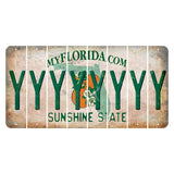 Florida Orange Blossom Cut License Plate Strips (Set of 8) Y