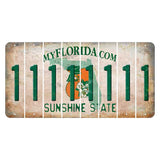 Florida Orange Blossom Cut License Plate Strips (Set of 8) 1