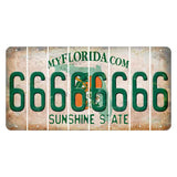 Florida Orange Blossom Cut License Plate Strips (Set of 8) 6