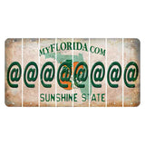 Florida Orange Blossom Cut License Plate Strips (Set of 8) At Sign