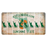 Florida Orange Blossom Cut License Plate Strips (Set of 8) Cat