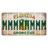 Florida Citrus Orange Cut License Plate Strips (Set of 8) M
