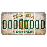 Florida Citrus Orange Cut License Plate Strips (Set of 8) O