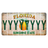 Florida Citrus Orange Cut License Plate Strips (Set of 8) Y