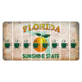 Florida Citrus Orange Cut License Plate Strips (Set of 8) Coffee Mug