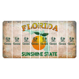 Florida Citrus Orange Cut License Plate Strips (Set of 8) Zodiac Sign - Gemini