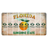 Florida Citrus Orange Cut License Plate Strips (Set of 8) Zodiac Sign - Pisces