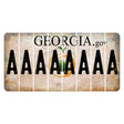 Georgia.gov Cut License Plate Strips (Set of 8) A