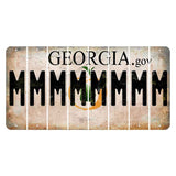 Georgia.gov Cut License Plate Strips (Set of 8) M