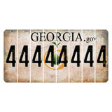 Georgia.gov Cut License Plate Strips (Set of 8) 4
