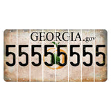 Georgia.gov Cut License Plate Strips (Set of 8) 5