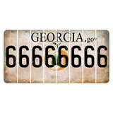 Georgia.gov Cut License Plate Strips (Set of 8) 6