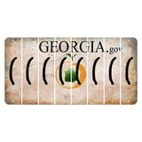 Georgia.gov Cut License Plate Strips (Set of 8) Parenthesis - Left