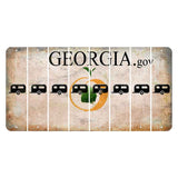 Georgia.gov Cut License Plate Strips (Set of 8) Trailer