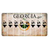 Georgia.gov Cut License Plate Strips (Set of 8) Bikini