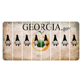 Georgia.gov Cut License Plate Strips (Set of 8) Gnome