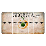Georgia.gov Cut License Plate Strips (Set of 8) Hummingbird