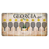 Georgia.gov Cut License Plate Strips (Set of 8) Pickleball