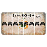 Georgia.gov Cut License Plate Strips (Set of 8) X Controller