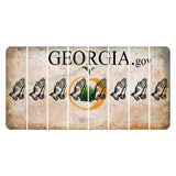 Georgia.gov Cut License Plate Strips (Set of 8) Praying Hands