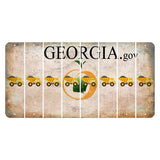 Georgia.gov Cut License Plate Strips (Set of 8) Dump Truck