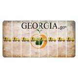 Georgia.gov Cut License Plate Strips (Set of 8) Cement Truck