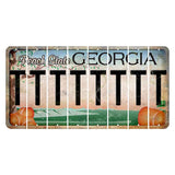 Georgia Peach State Cut License Plate Strips (Set of 8) T