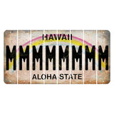 Hawaii Rainbow Cut License Plate Strips (Set of 8) M