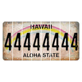 Hawaii Rainbow Cut License Plate Strips (Set of 8) 4